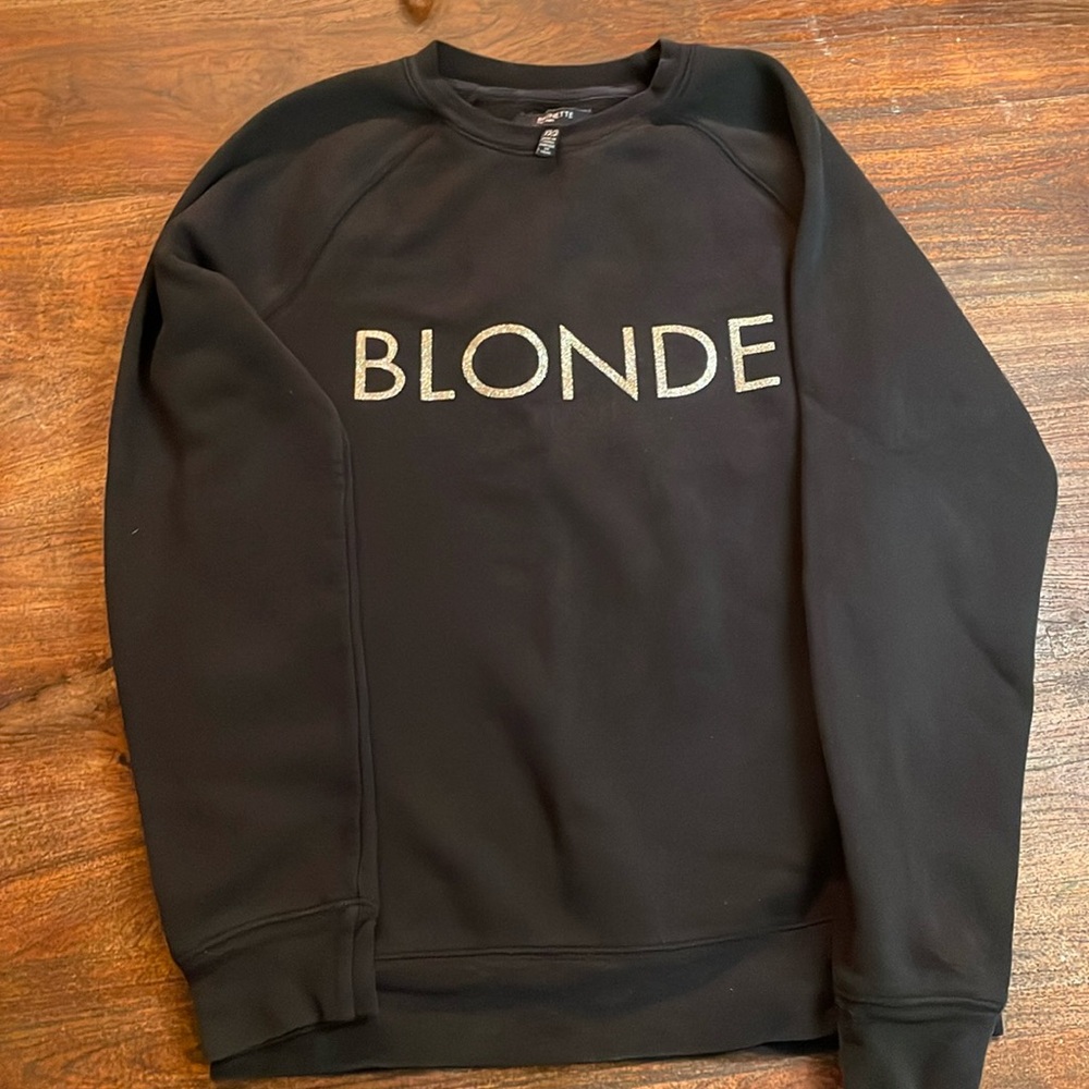 Brunette the Label Blonde Glitter Crewneck